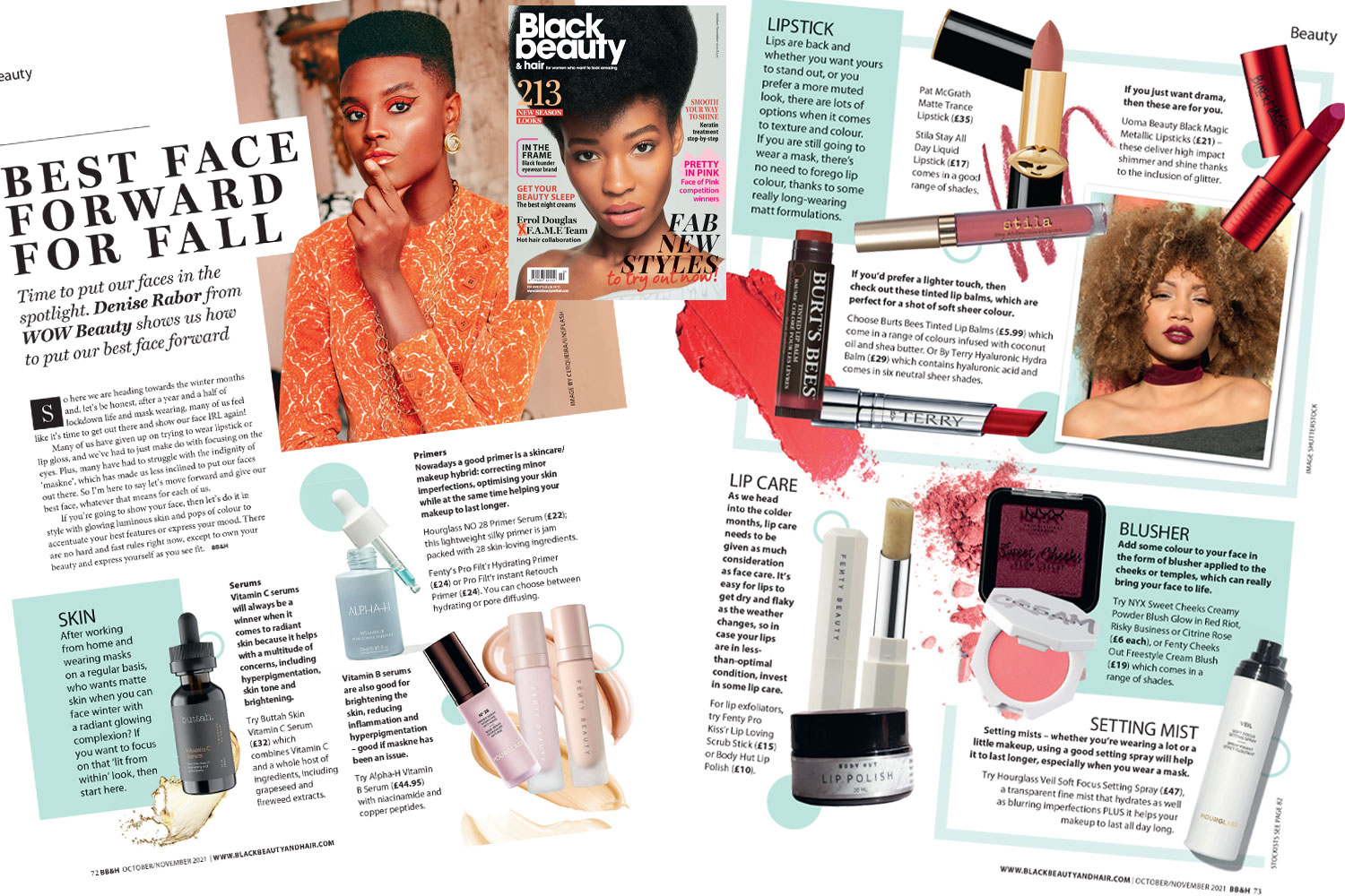 black beauty and hair - best face forward for fall