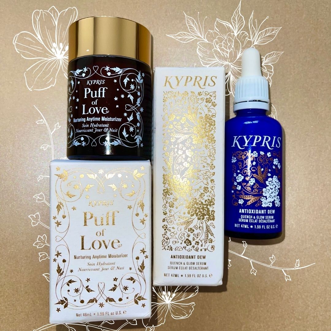Kypris antioxidant dew and puff of love for glowing skin
