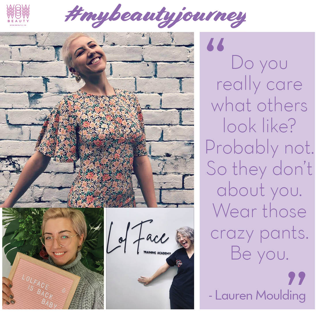 lauren moulding - wear those crazy pants. be you. my beauty journey