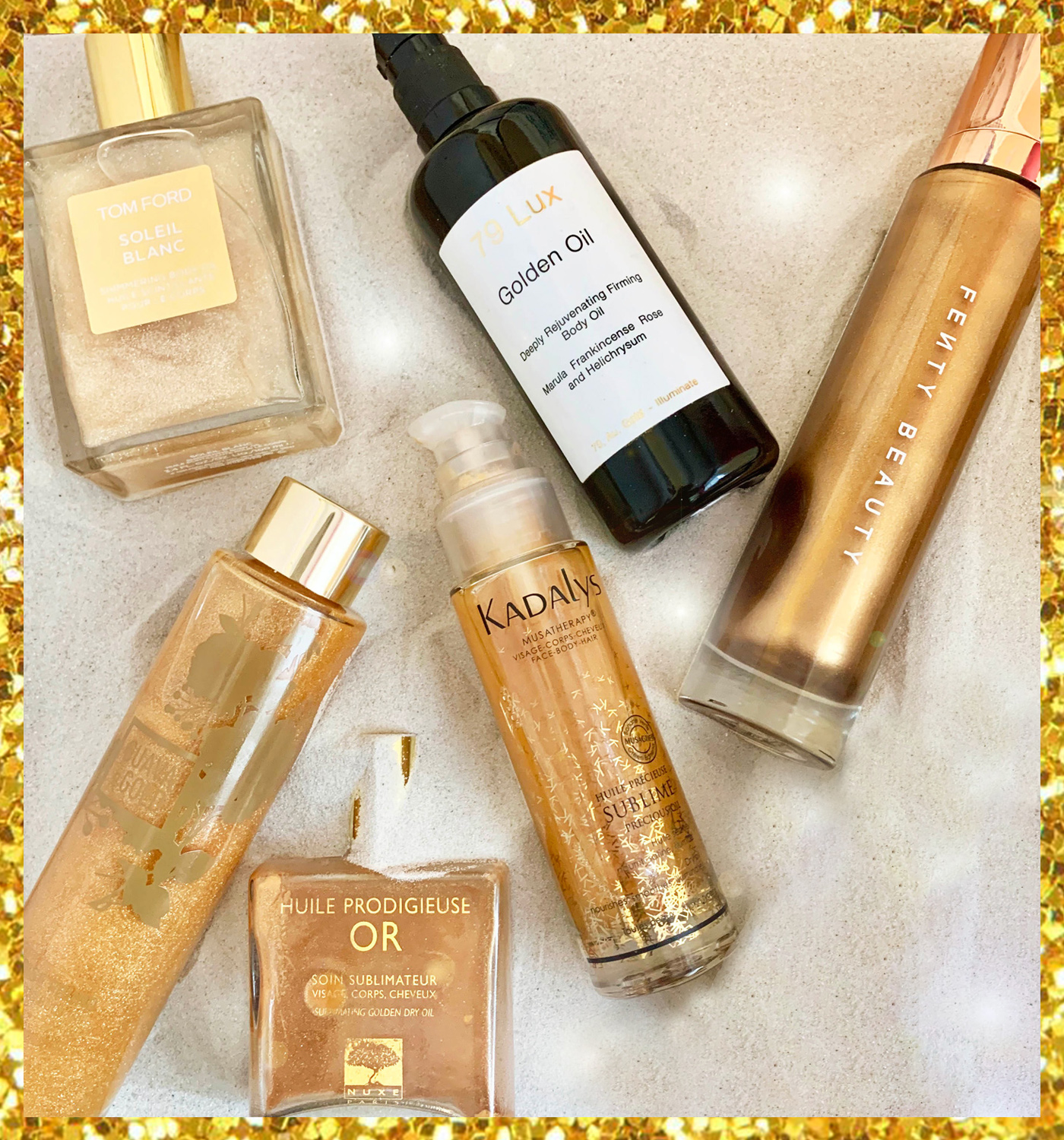 gold shimmer products