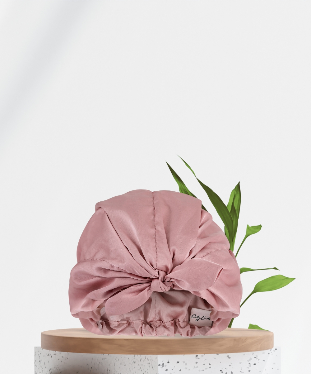 Only Curls Satin Sleep Turban – Dusty Rose
