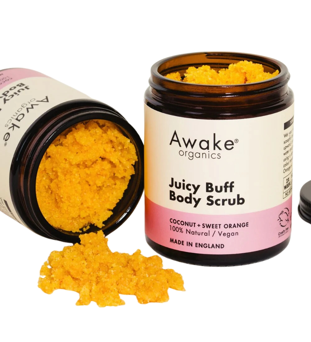 Awake Organics Natural Body Scrub with Coconut + Sweet Orange