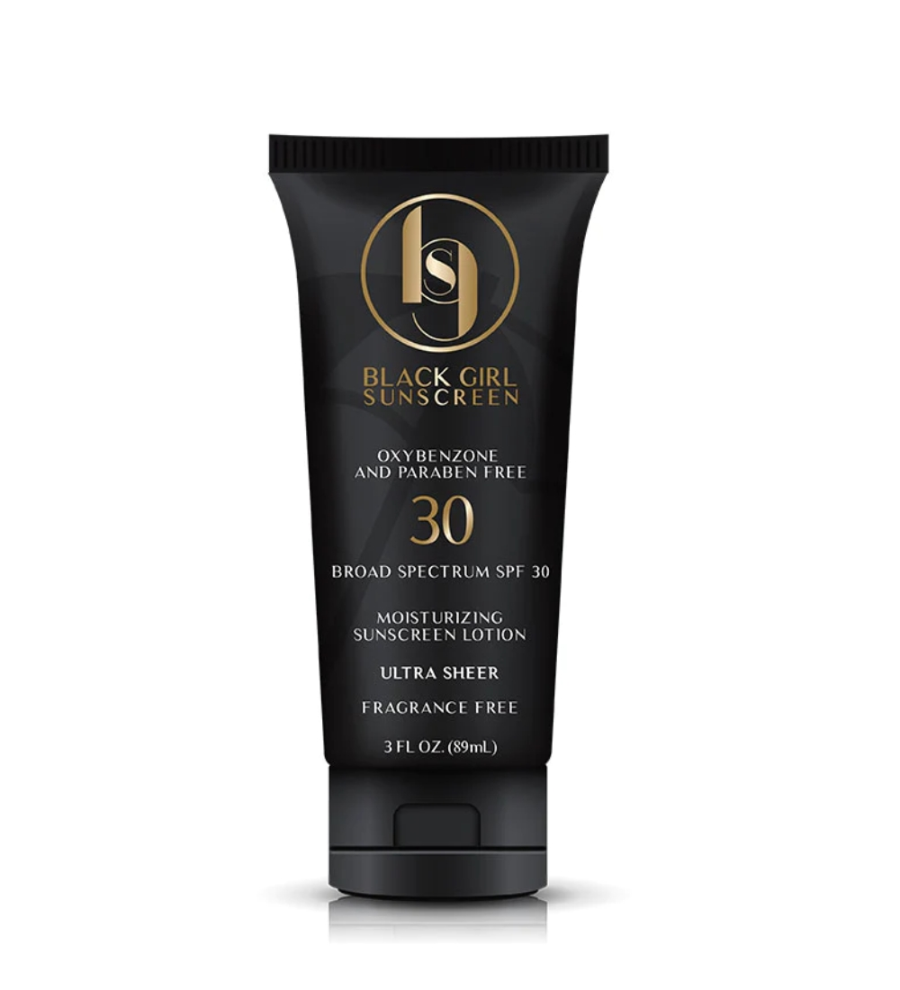 black girl sunscreen spf 30