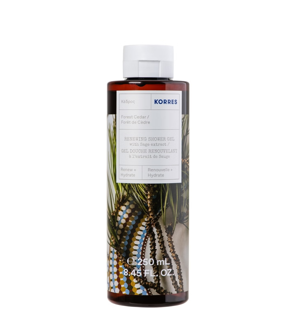 korres forest cedar shower gel