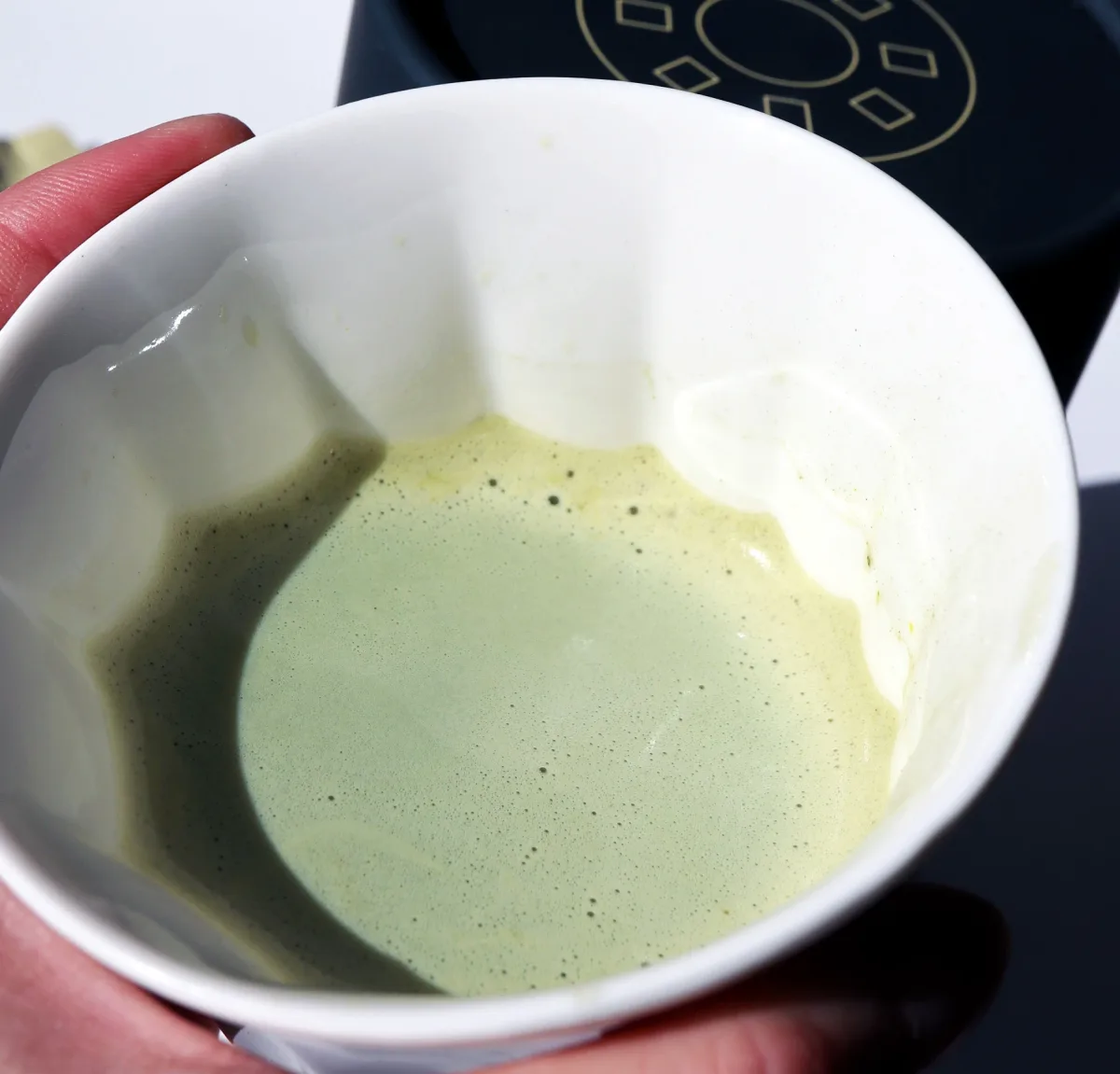 youth and earth AM: Sunrise Blend, Vanilla Matcha blended