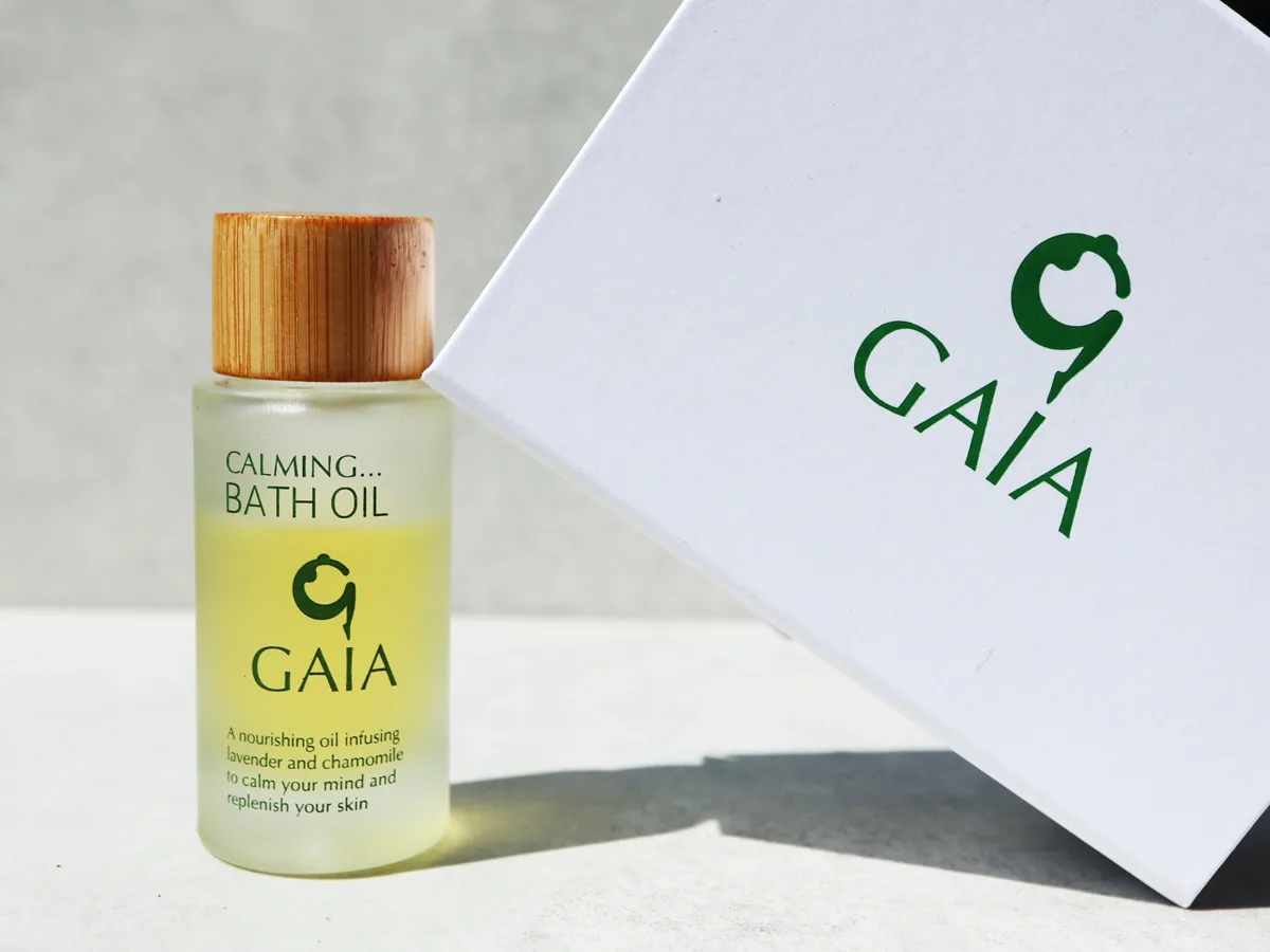 calming gaia bath oil