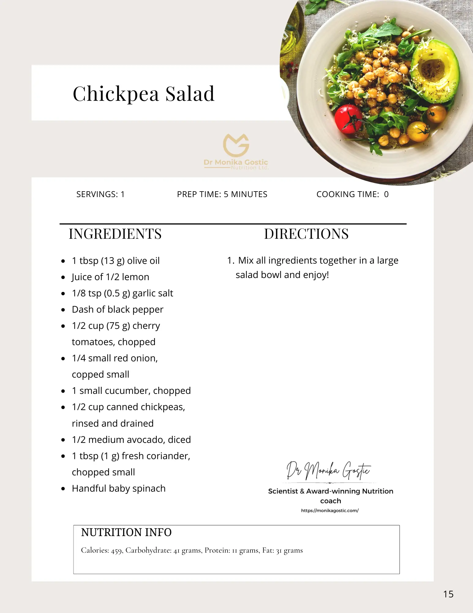 chickpea salad