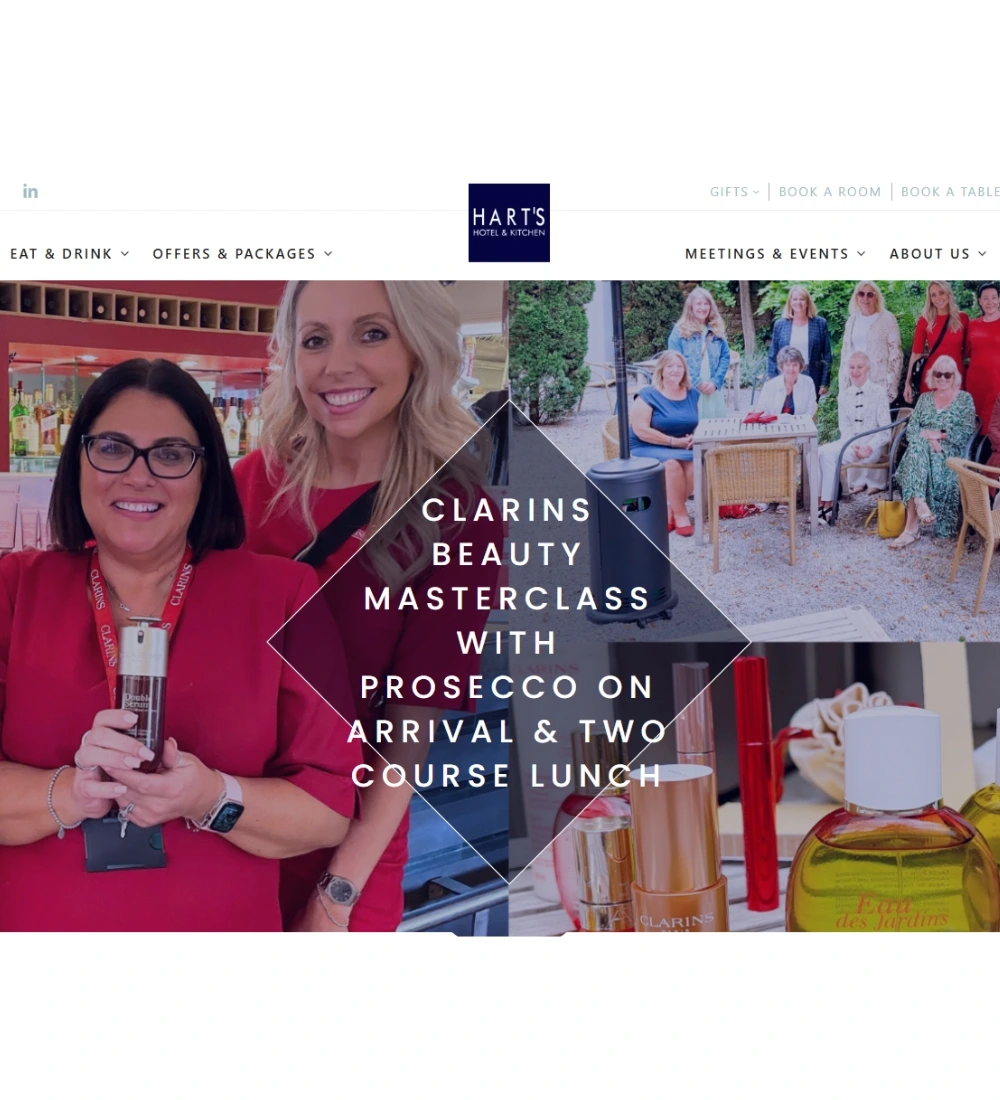 Clarins Beauty Masterclass with Prosecco on arrival & Two Course Lunch, wellness and beauty events 2025