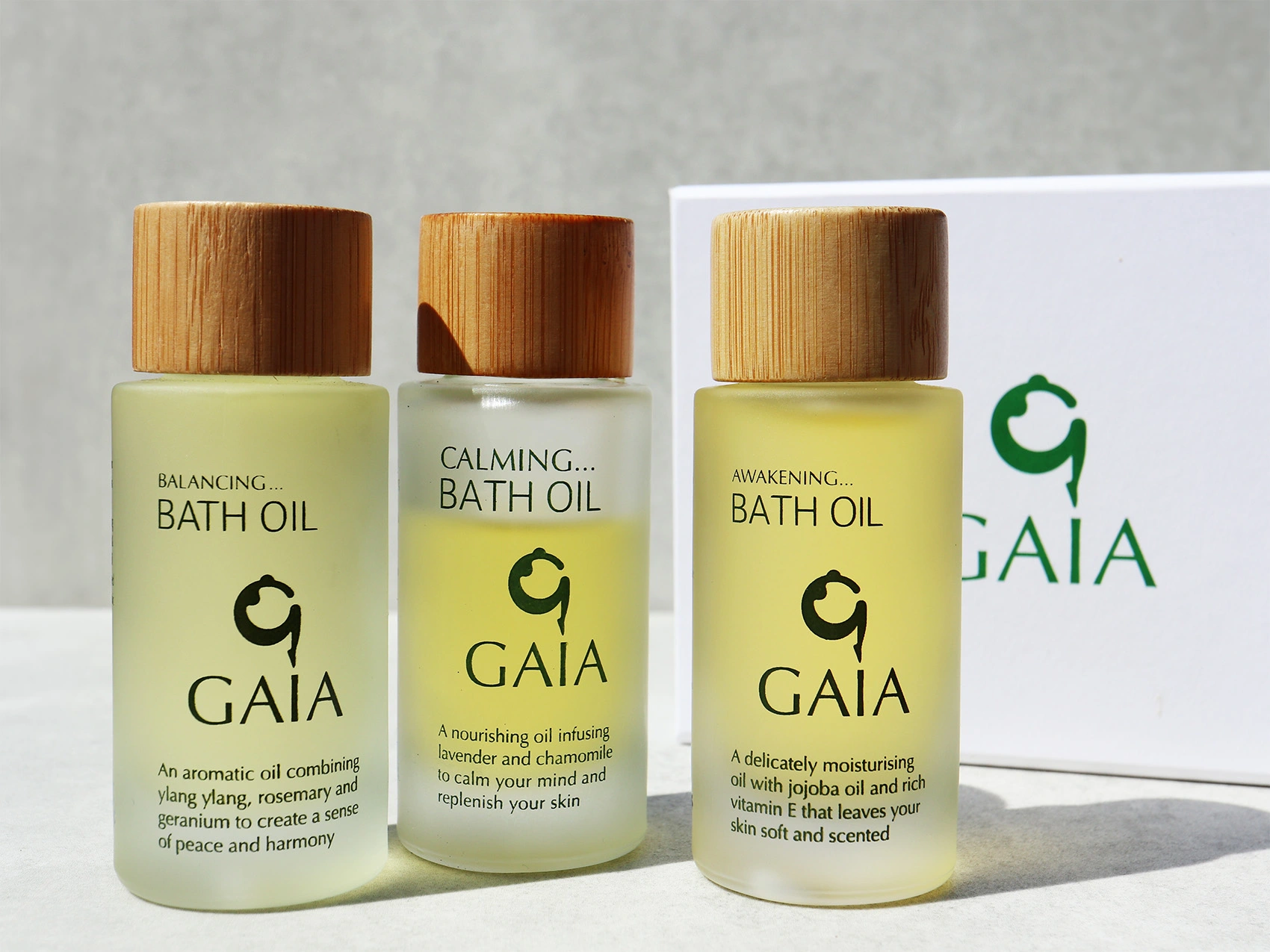 gaia bath oil trio