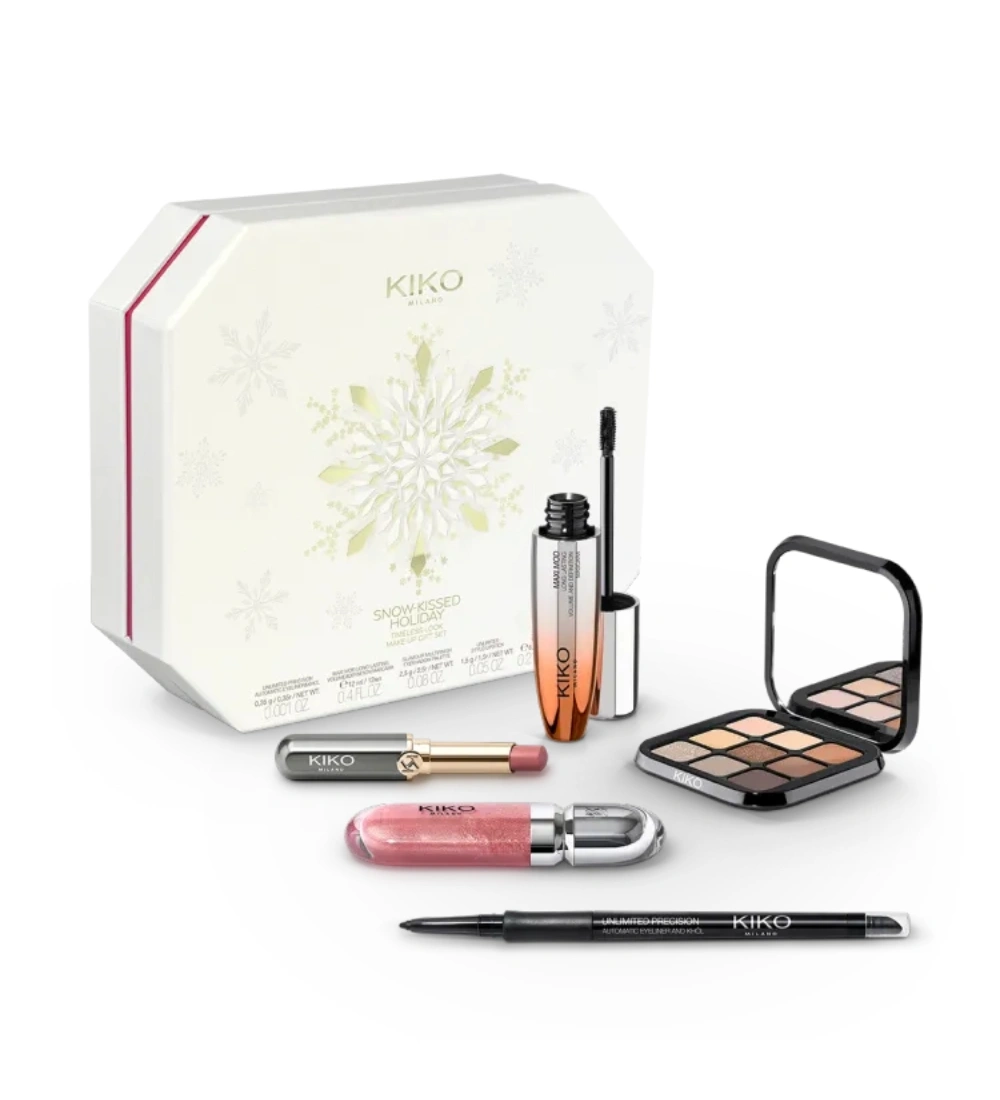 Kiko Milano Snow-Kissed Holiday Timeless Look Makeup Gift Set