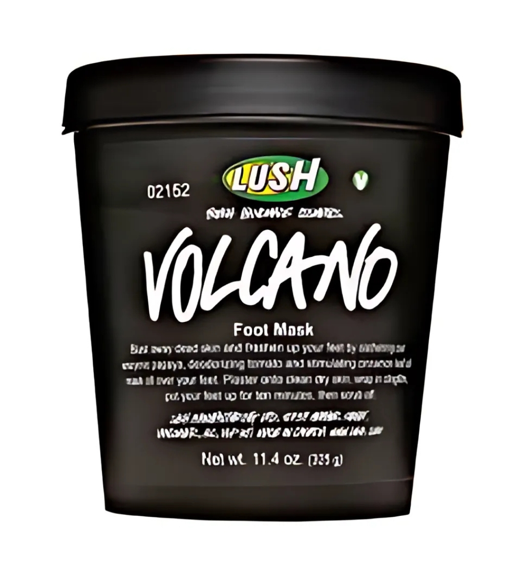 lush volcano foot mask