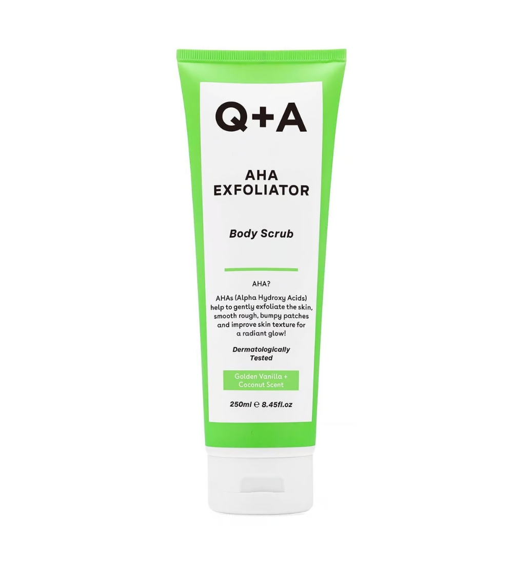 qa aha exfoliator body scrub