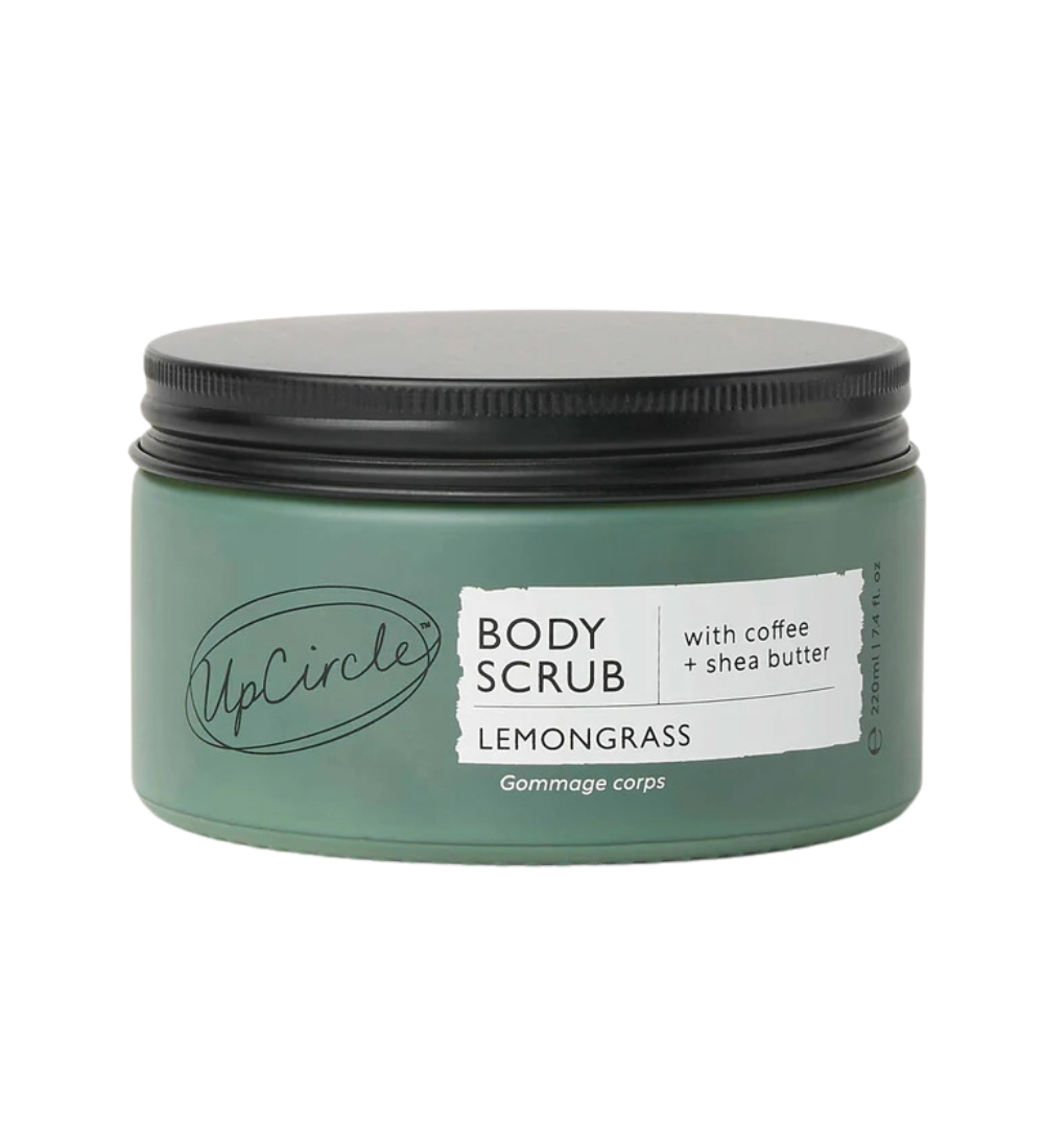 upcircle body scrub lemongrass